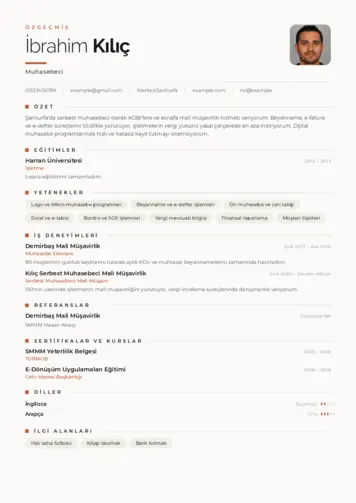 Muhasebeci Cv Örnekleri cv indir